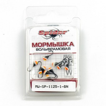Мормышка вольфрамовая Spider капля с ушком гальваника с покраской 2,5 мм 0,26 гр 1-BN