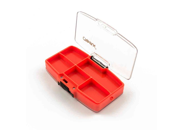 Коробка Caiman оранжевая 13 ячеек ZY-032 11x7x2,5cm