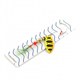 Блесна вращающаяся Profilux Лонг3 8гр цв. 218 желтый-оранжевый (5 шт в упак.)