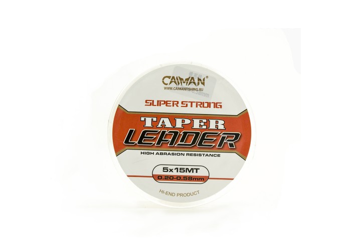 Шок-лидер Caiman Mono Leaders (clear) 5х15м 0,20-0,58