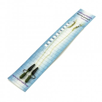 Поводок Palomino под волос с безопасной клипсой метал PL6126-C крючок № 9 (2 шт в упак)