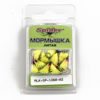 Мормышка вольфрамовая Spider Муравей с ухом 6,0 мм 02