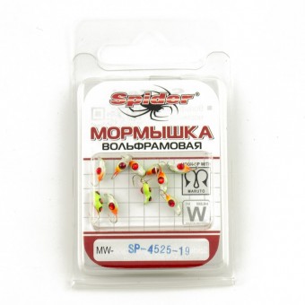Мормышка вольфрамовая Spider Нимфа с ушком краш 2,5 мм 0,22 гр 19 с камнем