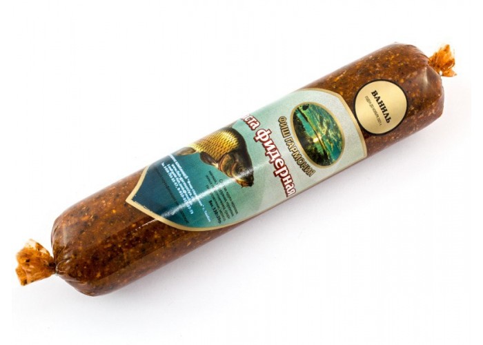 Прикормка колбасная (Паста фидерная) ФИШ ГАРМОНИЯ (ваниль) (28 шт в упак.)