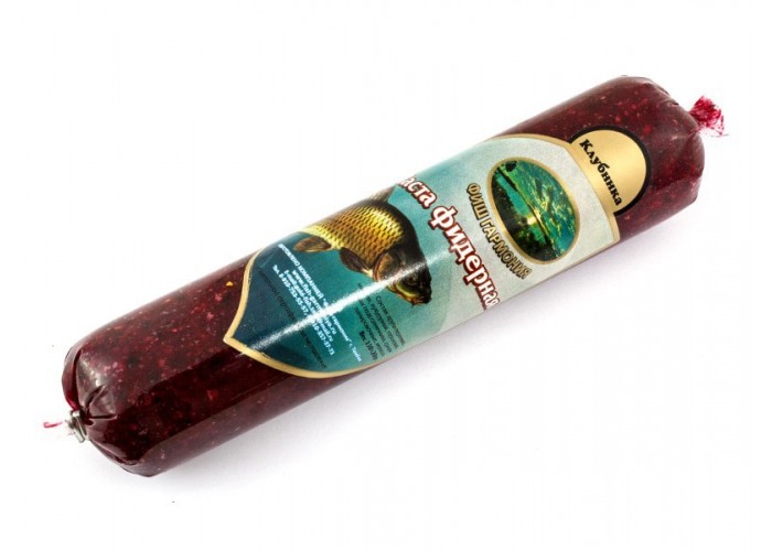 Прикормка колбасная (Паста фидерная) ФИШ ГАРМОНИЯ (клубника) (28 шт в упак.)