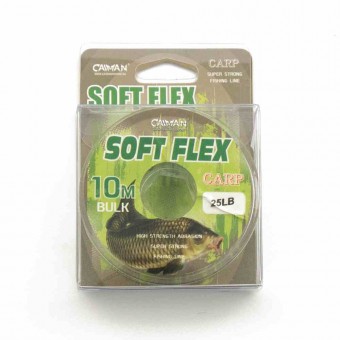 Поводочный материал без оплетки Caiman Soft Flex Dark Green 10m 20lbs 255853