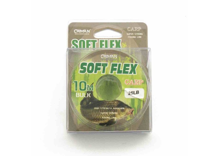 Поводочный материал без оплетки Caiman Soft Flex Dark Green 10m 20lbs 255853