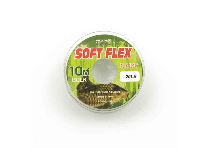 Поводочный материал без оплетки Caiman Soft Flex Camo Olive 10m 20lbs 215859