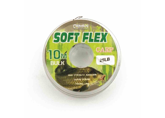 Поводочный материал без оплетки Caiman Soft Flex Dark Green 10m 20lbs 255853