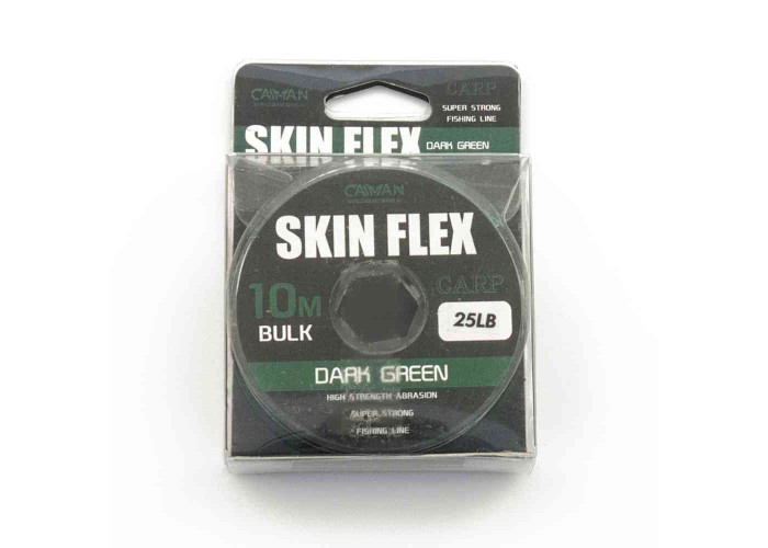 Поводочный материал Caiman Skin Flex в оплетке Dark Green 10m 25lbs 215865