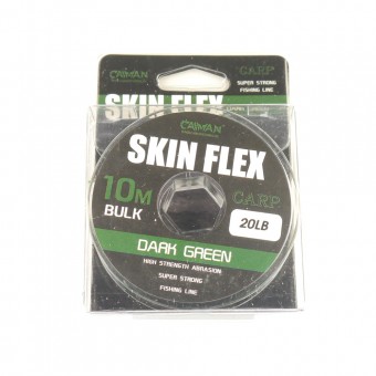 Поводковый материал Caiman Skin Flex в оплетке Olive 10m 20lbs 215864