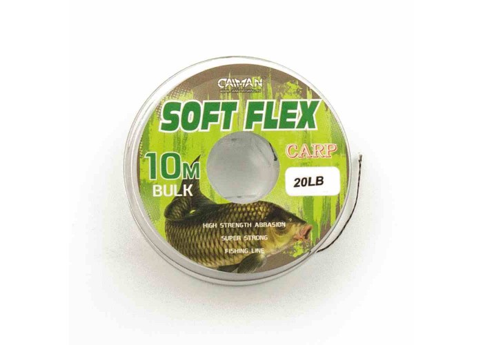 Поводочный материал без оплетки Caiman Soft Flex Dark Green 10m 25lbs 255854