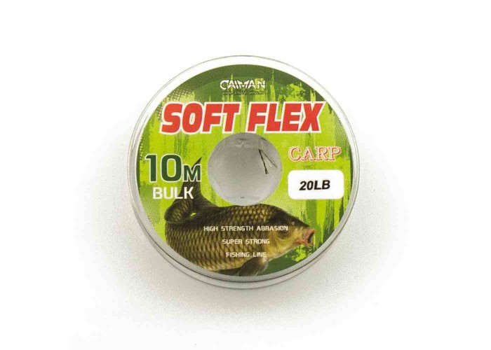 Поводочный материал без оплетки Caiman Soft Flex Camo Olive 10m 20lbs 255855