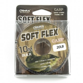 Поводочный материал без оплетки Caiman Soft Flex Camo Green 10m 20lbs 205501