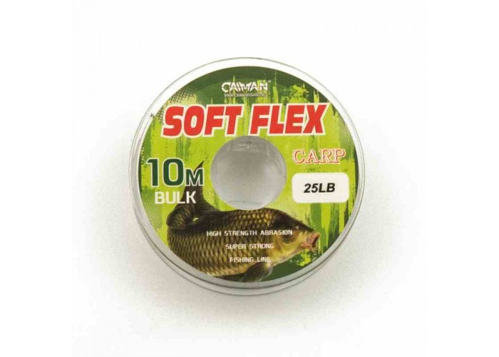 Поводочный материал без оплетки Caiman Soft Flex Camo Olive 10m 25lbs 255856