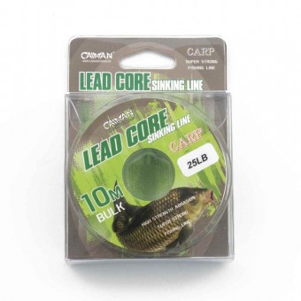 Поводковый материал (lead core) Caiman Soft Flex Green+brown 10m 25lbs 245862