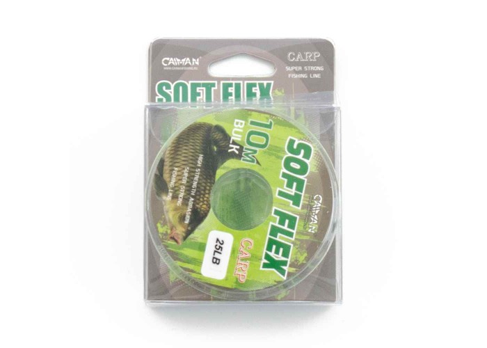 Поводочный материал без оплетки Caiman Soft Flex White+black 10m 25lbs 245856