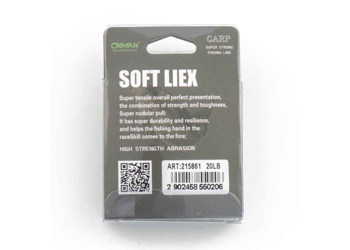 Поводочный материал без оплетки Caiman Soft Flex White+black 10m 20lbs 245855