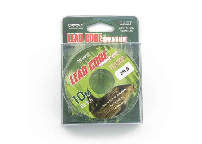 Поводочный материал (lead core) Caiman Soft Flex Green+black 10m 25lbs 245854