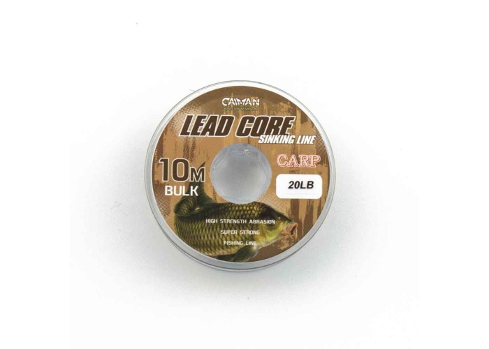 Поводочный материал (lead core) Caiman Soft Flex Black+white+brown 10m 20lbs 245857