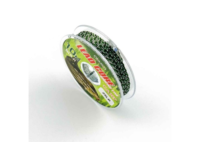 Поводочный материал (lead core) Caiman Soft Flex Green+black 10m 25lbs 245854