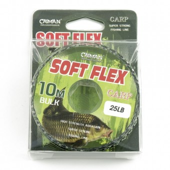 Поводочный материал без оплетки Caiman Soft Flex Camo Olive 10m 25lbs 215860