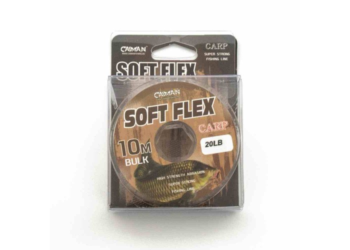 Поводочный материал без оплетки Caiman Soft Flex Brown 10m 25lbs 255852