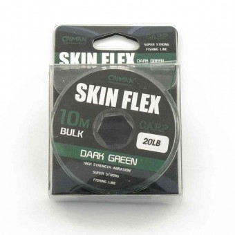 Поводочный материал Caiman Skin Flex в оплетке Olive 10m 20lbs 215864