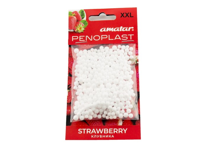 Приманка Amatar Penoplast- XXL Клубника (20 шт в упак)