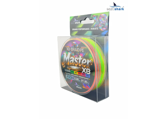 Шнур EastShark Master PE X8 200м 0,20мм #2 multicolor