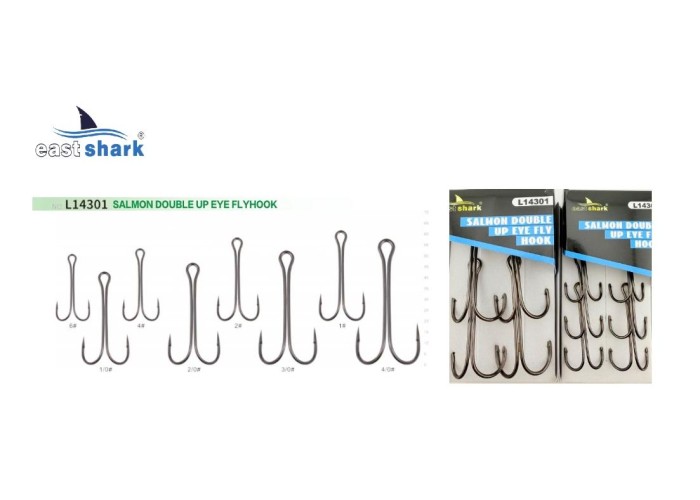Крючок двойной EastShark Double Hook №4 (уп.6 шт)