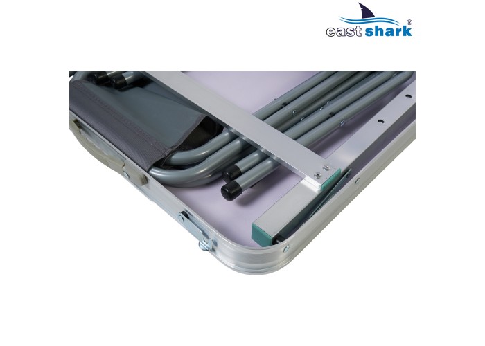 Набор алюминиевый стол + 4 стула 57*114 см усиленный