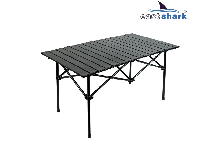 Стол складной алюминиевый ES  94*56*49 см 