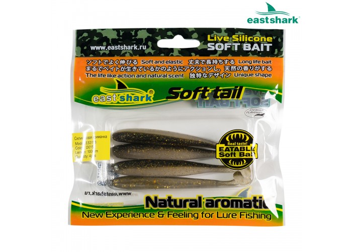 Силиконовая приманка ES3118 100 мм (4 шт/уп) color: D015