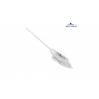 Бомбарда с ребрами тонущая прозрачная 10 гр. (Уп./10 шт.)