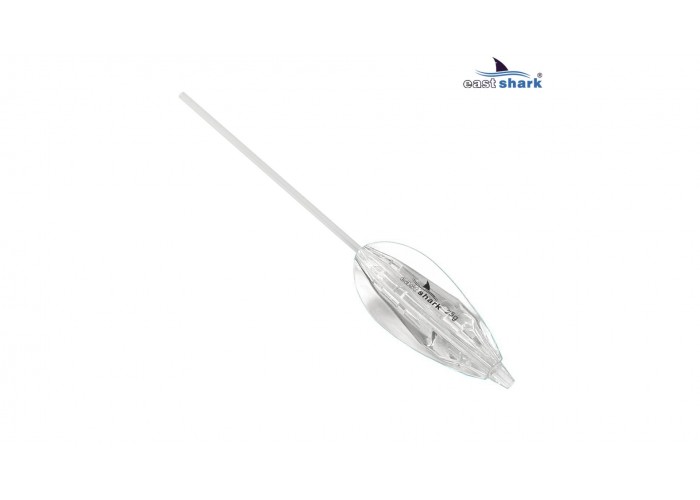 Бомбарда с ребрами тонущая прозрачная 25 гр. (Уп./10 шт.)