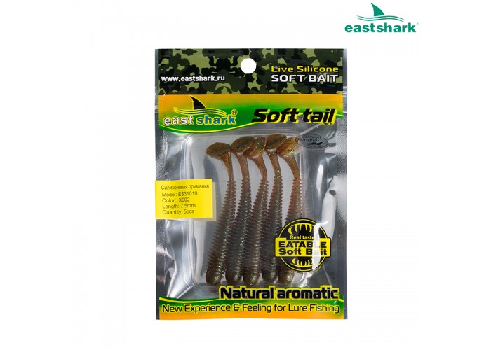 Силиконовая приманка ES31010 75 мм (5 шт/уп) color: X002