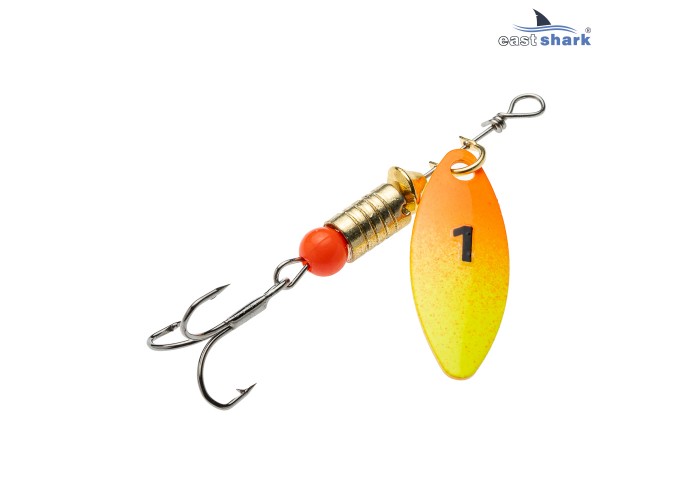 Блесна вращающаяся (уп./5шт.) EastShark Longer размер-1 (5 грамм)  col.#644