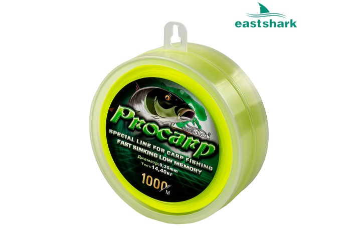 Леска PROCARP 1000м желтая 0,25  (Уцененный товар, без скидок и возврата)