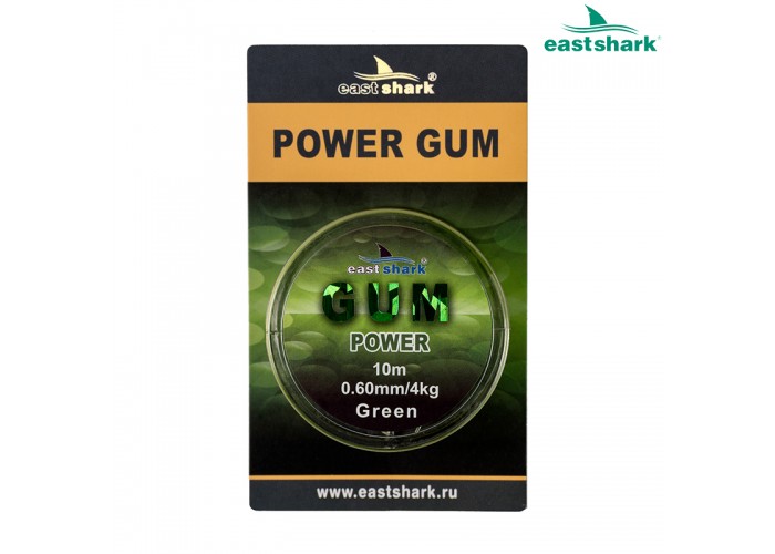 Фидергам POWER GUM green 10 м 0,6 мм