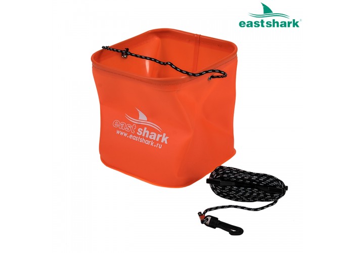 Ведро для замеса прикормки квадратное оранжевое D 24