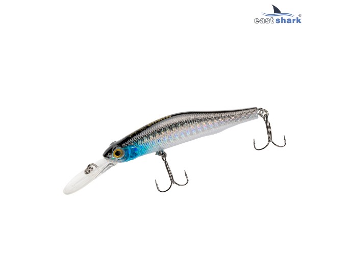 Воблер EastShark Croofed 8см. 9г. 1-2m Suspend col.#002