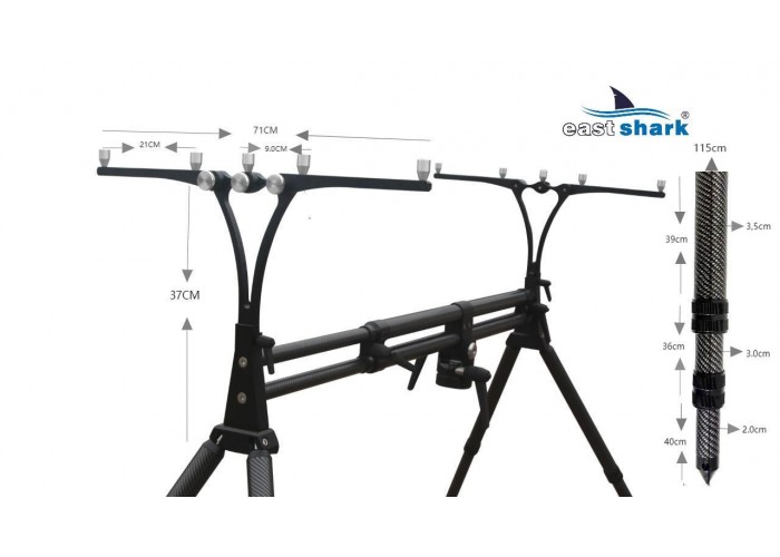 Rod-pod EastShark GP-TRD 4000 BLUE