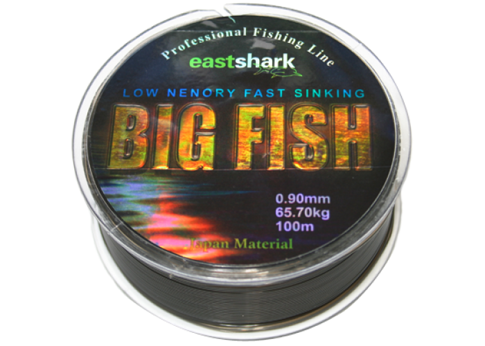 Леска BIG Fish 0,6 100 м чёрная (37,4 кг)