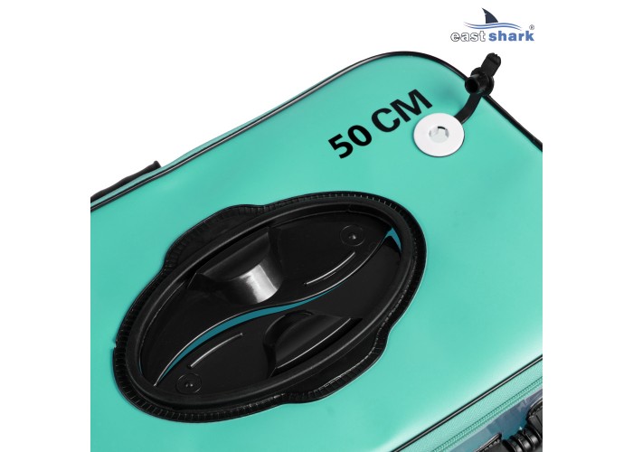 Мягкое ведро для живца EastShark ME 50*28*29 см бирюзовое