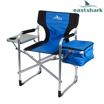 Кресло ES-932 синее с термосумкой и столиком