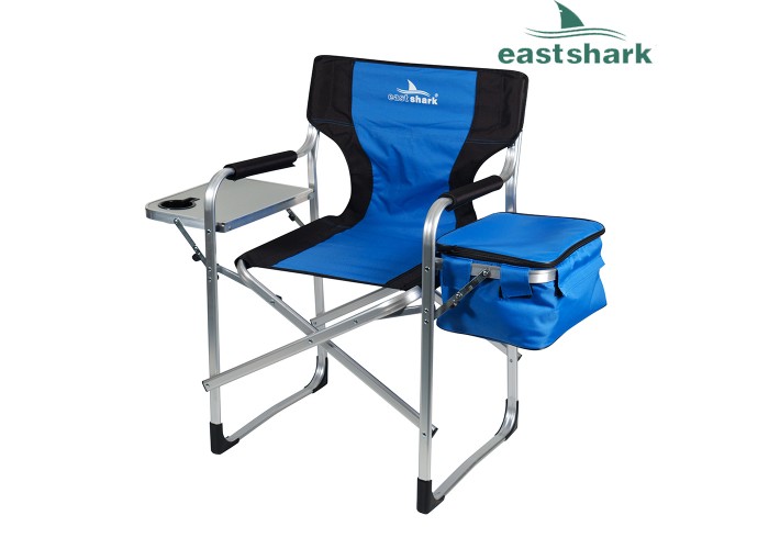 Кресло ES-932 синее с термосумкой и столиком