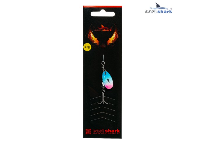 Блесна вращающаяся (уп./5шт.) EastShark Screw размер-1 (3.5 грамм) col.#783