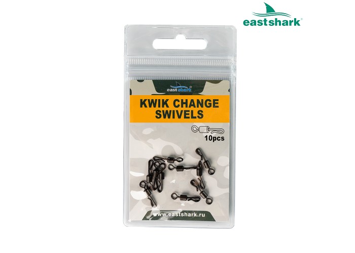 Карабин быстросъём с вертлюгом (10 шт)