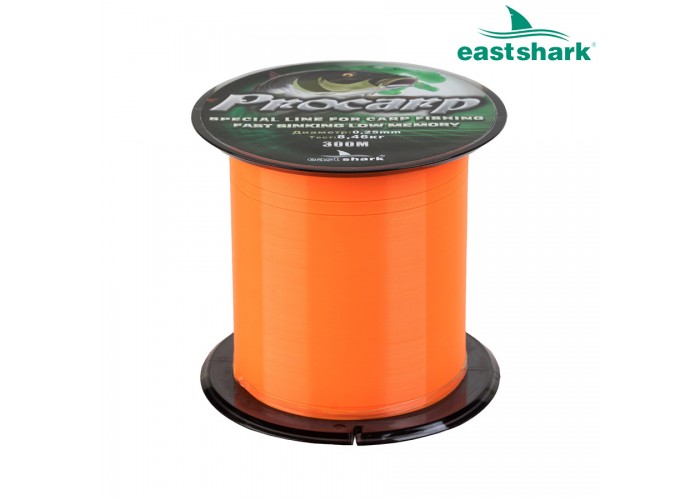 Леска PROCARP 300 м оранжевая 0,25  (Уцененный товар, без скидок и возврата)